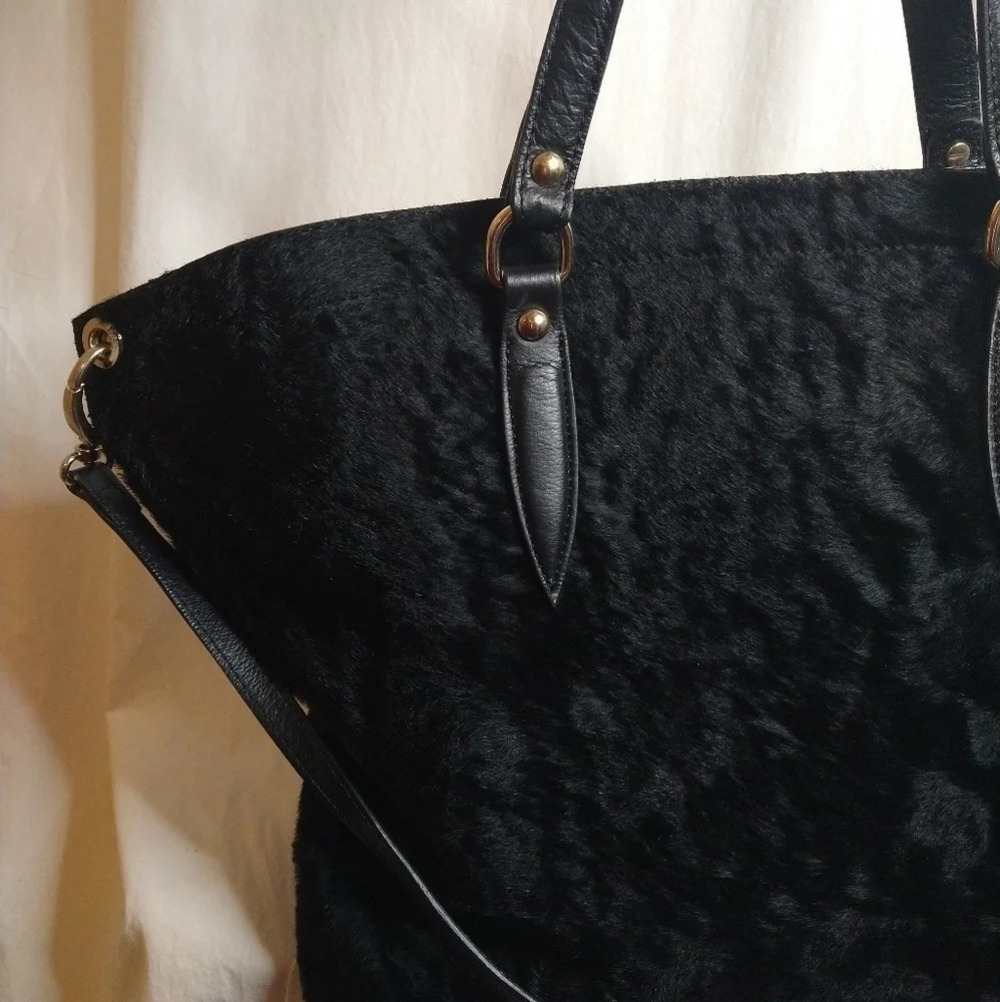 PULICATI Calve Hair/Leather Satchel NWOT 😍 - Picture 8 of 11